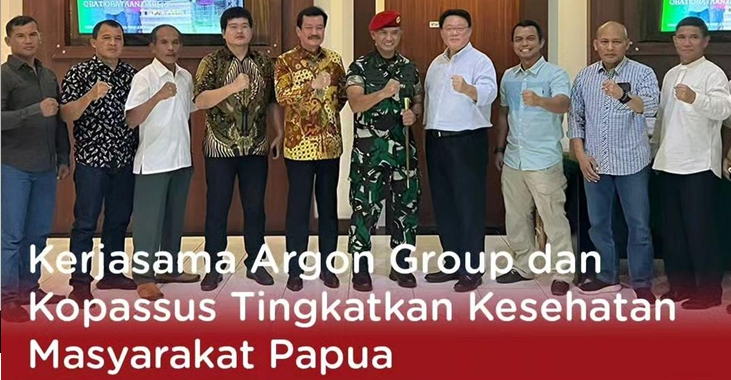 Kolaborasi Argon Group dan Kopassus Tekad Tingkatkan Kesehatan Masyarakat Papua